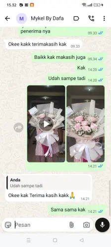 Testimonial Buket Bunga tamalanrea