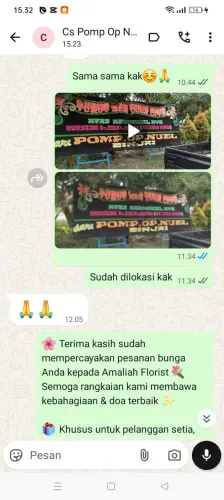 Testimonial Papan Bunga tamalanrea