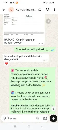 Testimonial Papan Bunga tamalanrea