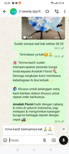 Testimonial Standing Flower tamalanrea